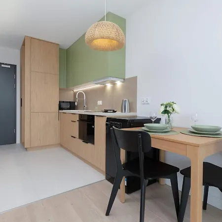 Bright Mostek In With Balcony 3city By Renters Gdansk