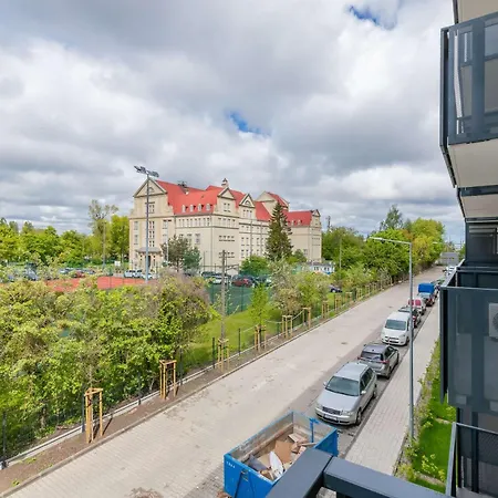 Daire Bright Mostek In With Balcony 3city By Renters Gdansk